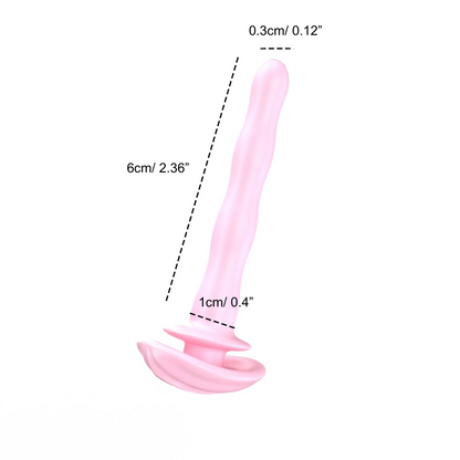 Pink Chastity Cage with Removable Silicone Spikes and 5 Size Penis Rings - ChastityBondage