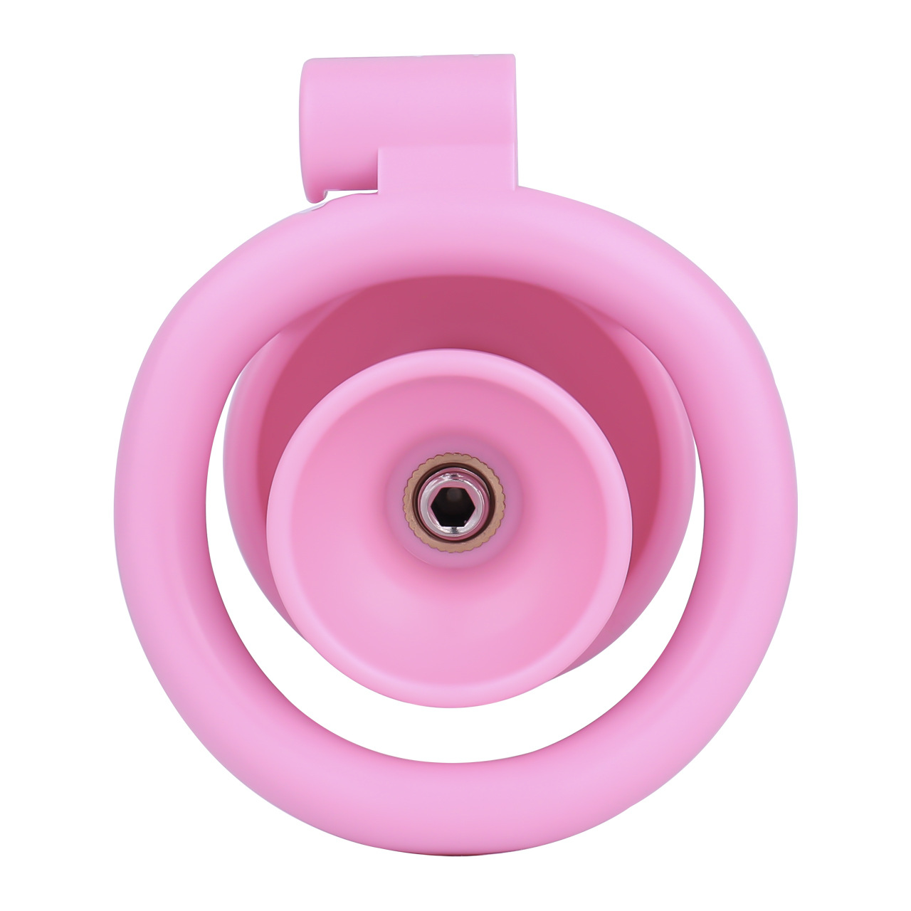 Pink Nude Clitoris Pussy Chastity Cage with Detachable Inverted Plug for Sissy Crossdressers