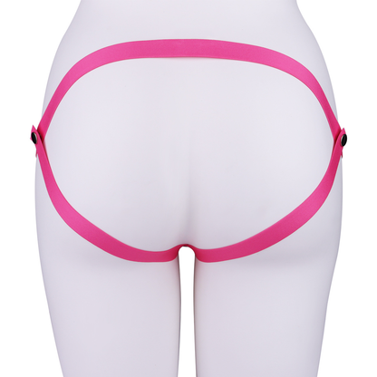 Pink Nude Clitoris Pussy Chastity Cage with Detachable Inverted Plug for Sissy Crossdressers