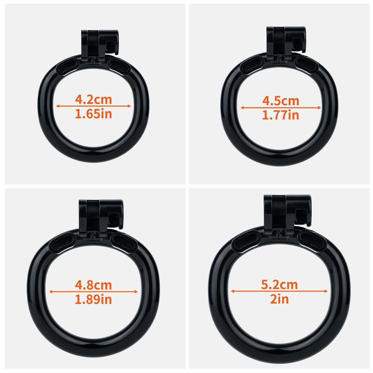 Black Penis-Shaped Inverted Chastity Cage for Men