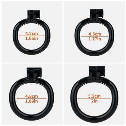 Black Penis-Shaped Inverted Chastity Cage for Men