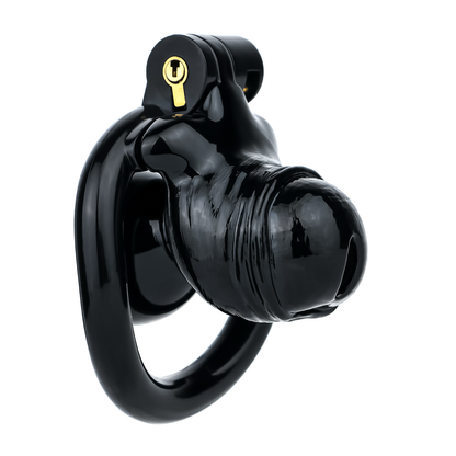 Black Penis-Shaped Inverted Chastity Cage for Men