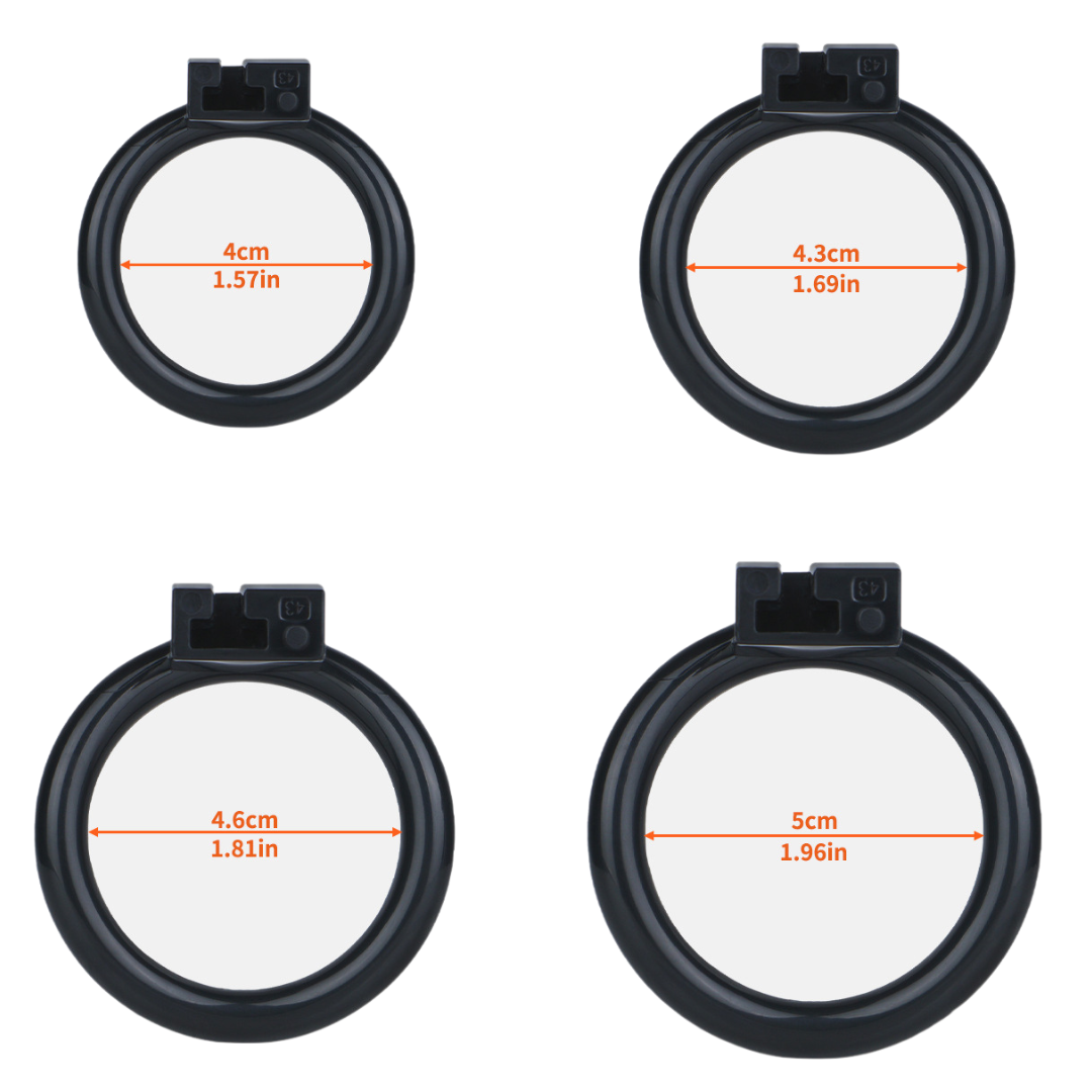 Lightweight Hard Resin Chastity Cage Black & Pink Cock Lock with Soft Pussy Catheter Clitoris Urethral Tube