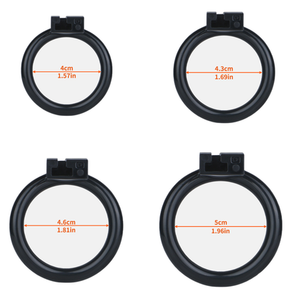 Lightweight Hard Resin Chastity Cage Black & Pink Cock Lock with Soft Pussy Catheter Clitoris Urethral Tube