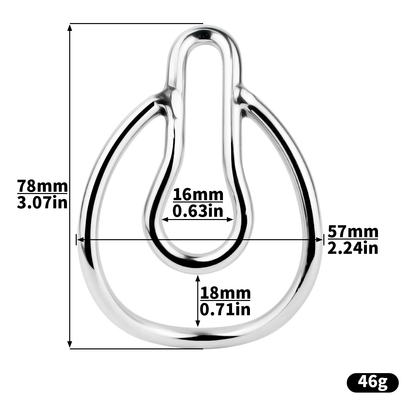 2025 NEW Metal Sissy Clip Fufu Clip for ladyboy crossdresser fake pussy vaginal chastity device