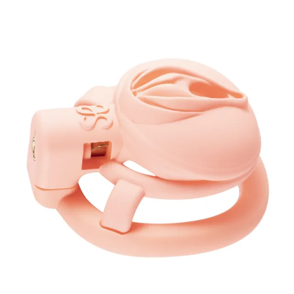 Light Pink Sissy Clit Chastity Cage Small 3D Printed Pussy Cock Cage for Sissy and Crossdressers