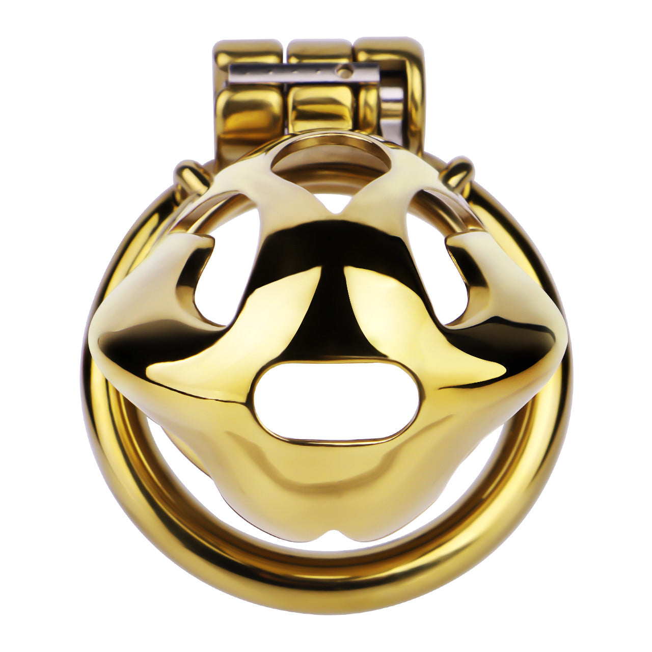Gold Metal Cobra Chastity Cage - S/M/L - ChastityBondage