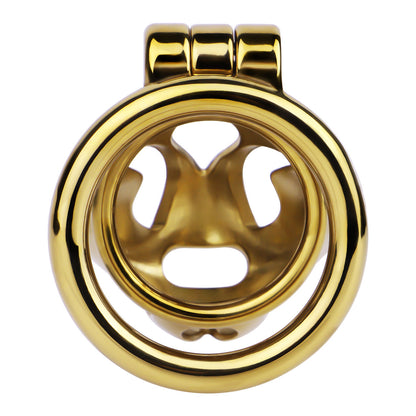 Gold Metal Cobra Chastity Cage - S/M/L - ChastityBondage