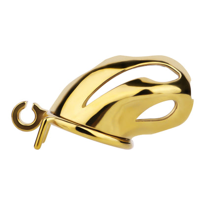 Gold Metal Cobra Chastity Cage - S/M/L - ChastityBondage