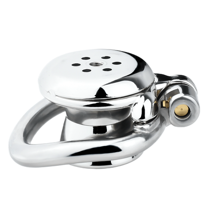 Sleek Inverted Chastity Cage with Removable Soft Silicone Catheter Negative Reversed Cock Cage for Men Gay and Sissy
