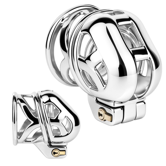 Male Glans Locking Cage –  Stainless Steel