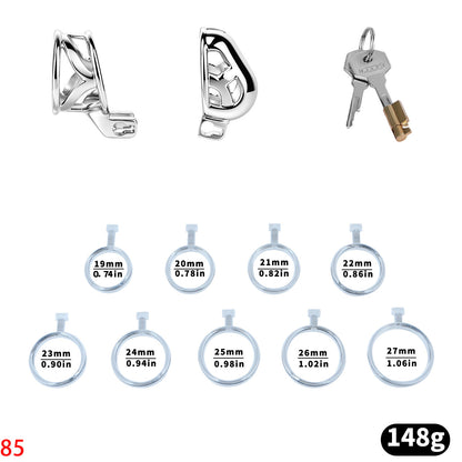 Glans Chastity Cage with Key Lock | Stainless Steel Glans Lock for Men