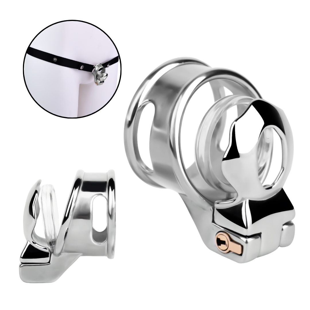 Cinturón de Castidad Masculino Plano para Glande