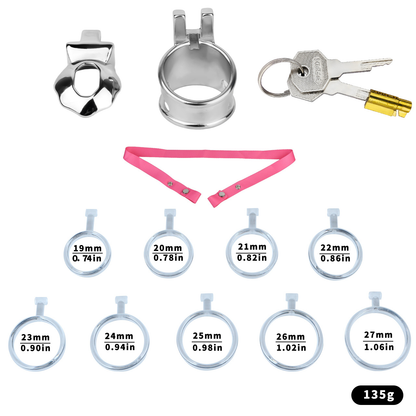 Flat Glans Chastity Lock for Men Male Penis Cock Cage Sex Toy for Gay Sissy Femboys