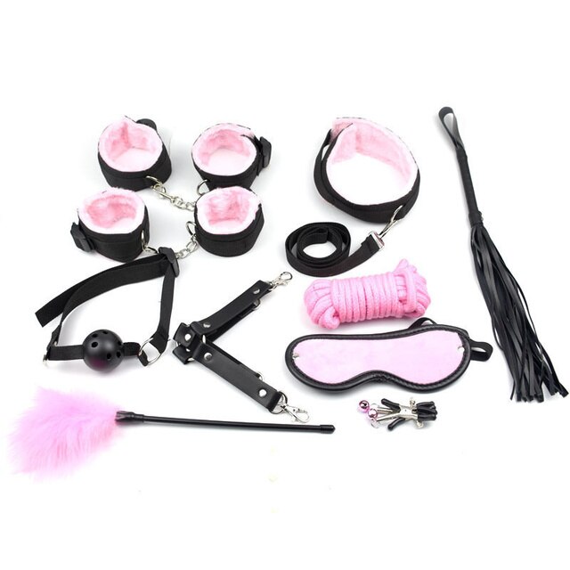 Black and Pink BDSM Bondage Kit