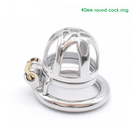 Small Metal Chastity Cage with Urine Hole