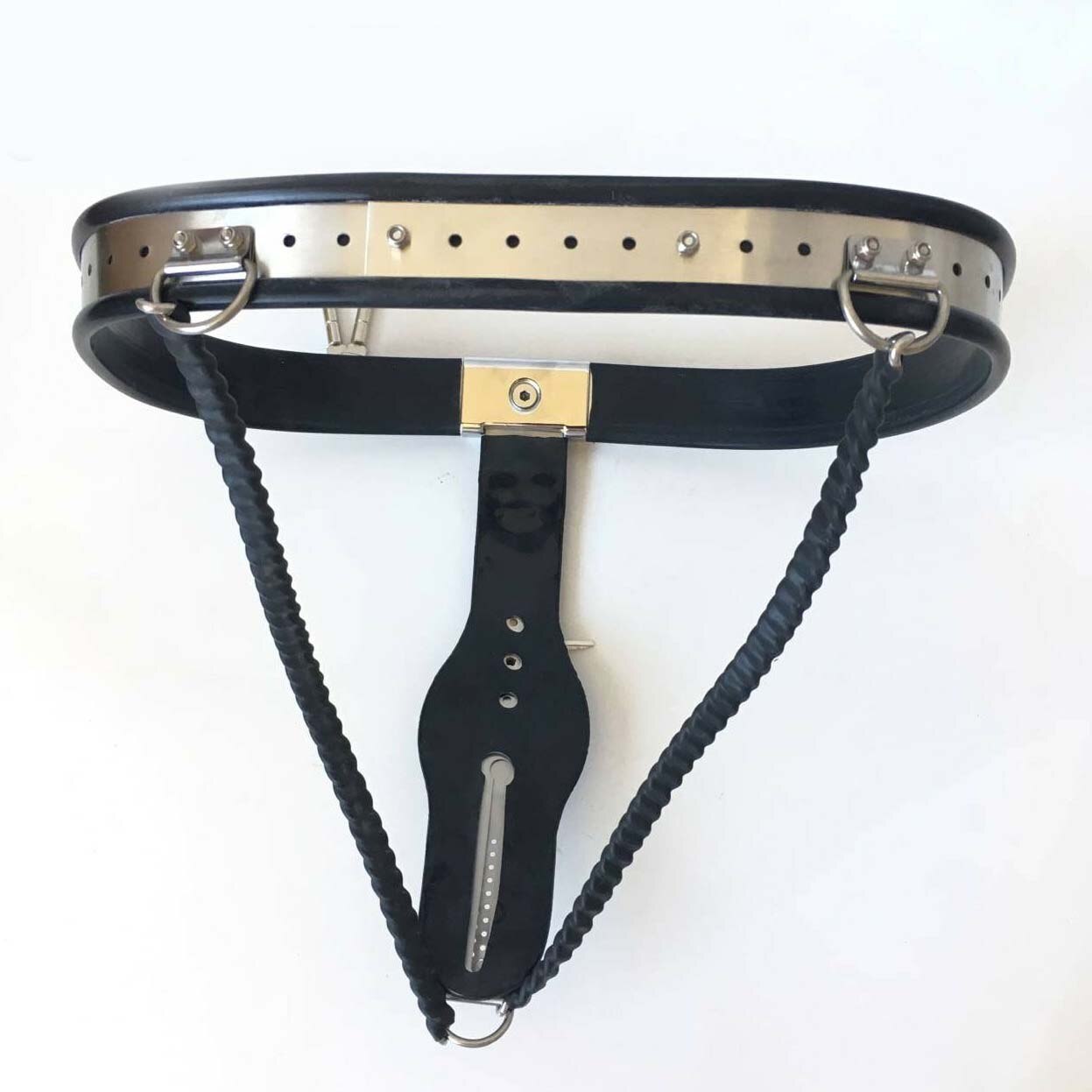 Metal Black Chastity Belt For Women