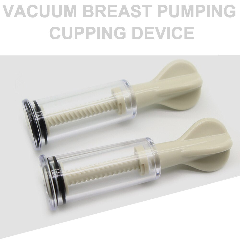 vacuum breast pumping cupping device