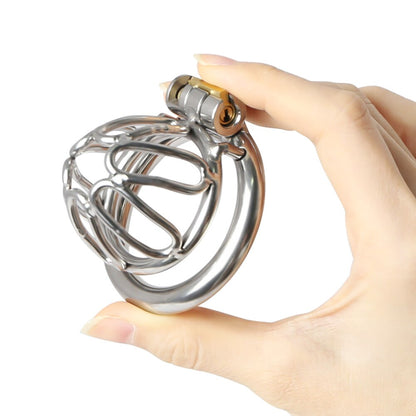 Breathable Small Short 316 Stainless Medical Grade Steel Male Chastity Cage,Comfortable Chastity Device  Sex Toy for Men - ChastityBondage