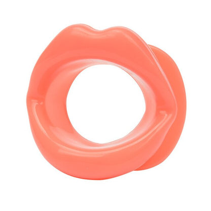 Open Mouth Gag Blowjob Toy: Female Silicone Lips O Ring for Oral Fetish BDSM Bondage Restraints and Erotic Play - ChastityBondage