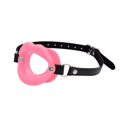 Open Mouth Gag Blowjob Toy: Female Silicone Lips O Ring for Oral Fetish BDSM Bondage Restraints and Erotic Play - ChastityBondage