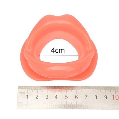 Open Mouth Gag Blowjob Toy: Female Silicone Lips O Ring for Oral Fetish BDSM Bondage Restraints and Erotic Play - ChastityBondage