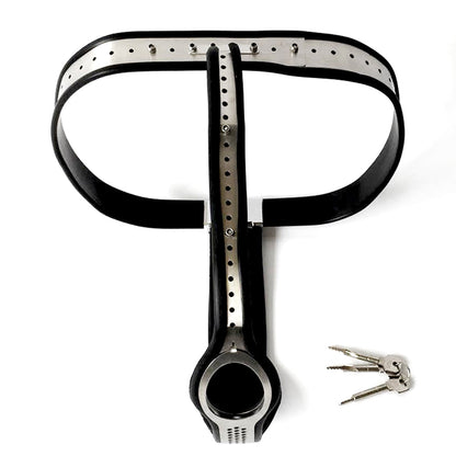 Female Chastity Belt with PadLock T-Back Chastity Panties - ChastityBondage