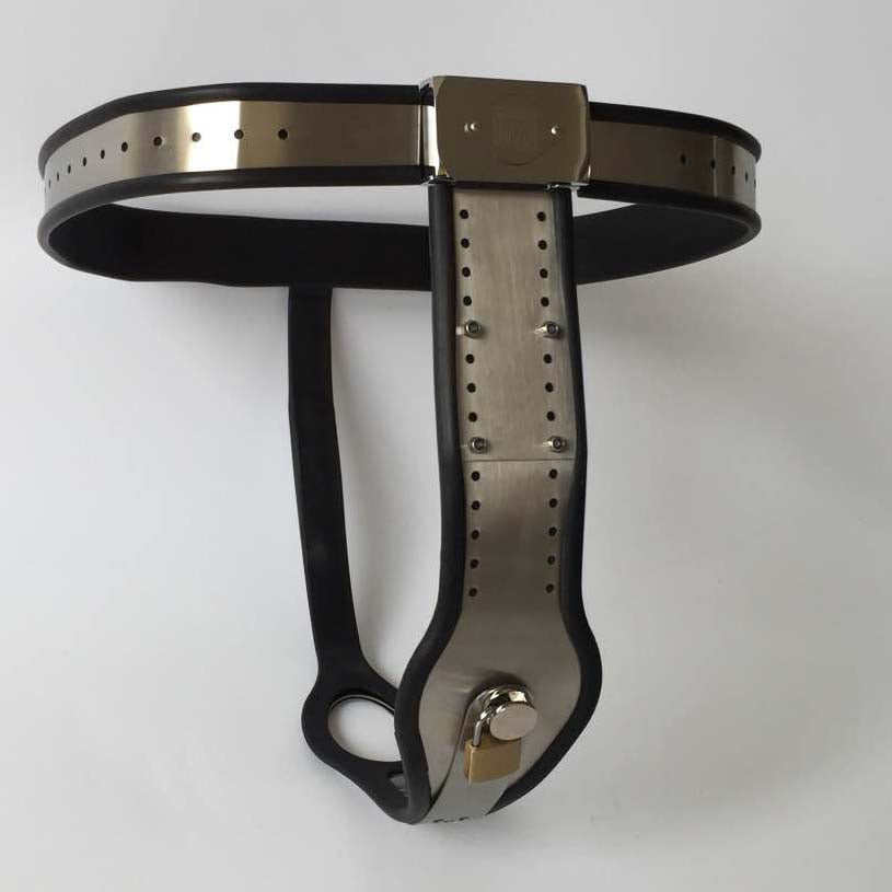 Female Chastity Belt with PadLock T-Back Chastity Panties - ChastityBondage