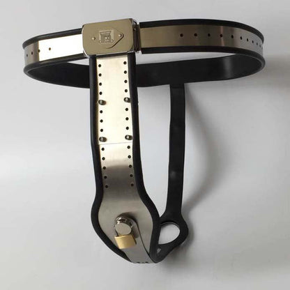 Female Chastity Belt with PadLock T-Back Chastity Panties - ChastityBondage