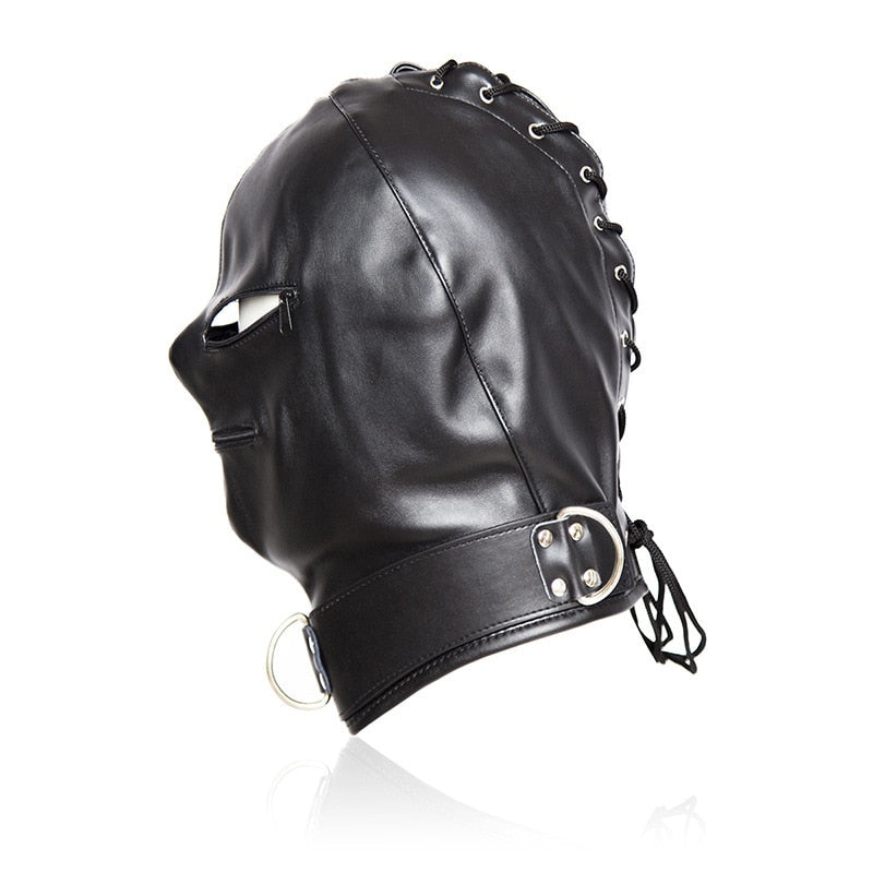 BDSM Animal Ears Harness Mask: Unisex PU Leather Restraint for Erotic –  ChastityBondage