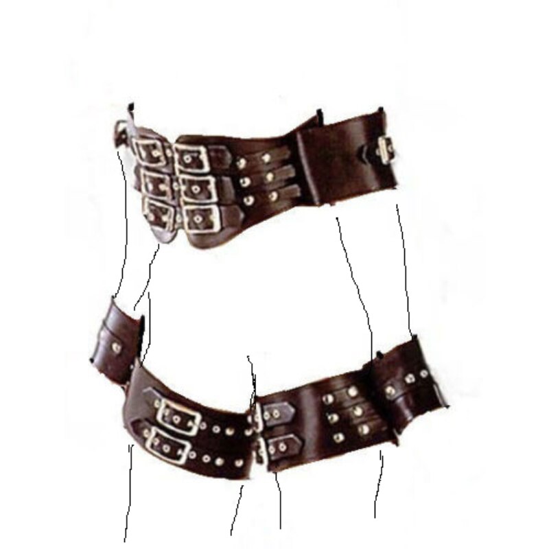 Brown Leather BDSM Binder