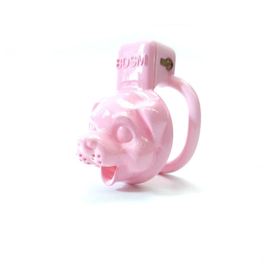 pink puppy chastity cage for sissy