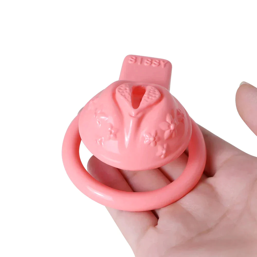 vagina shaped chastity cage for sissy