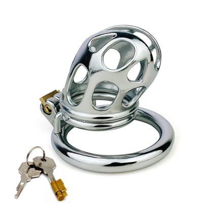 stainless steel cobra chastity cage