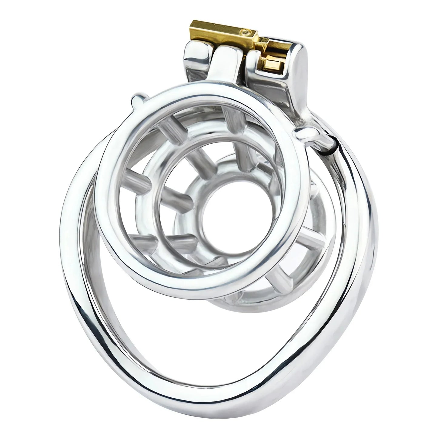 Metal Inverted Chastity Cage Stainless Steel Negative Chastity Device For Men