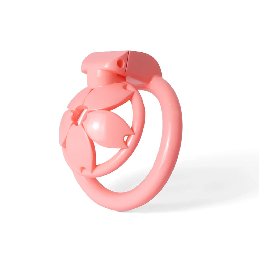 Small Flat Chastity Cage Lightweight 3D Printed Sakura Resin Chastity Cage