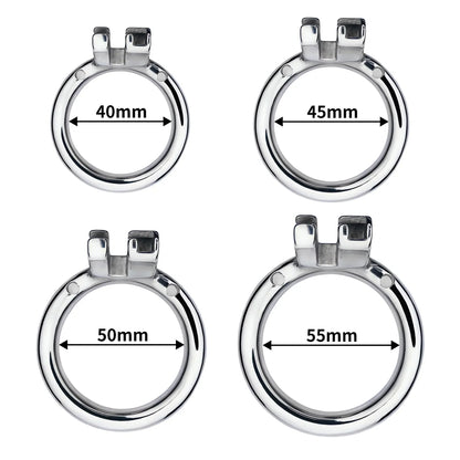 Metal Inverted Chastity Cage Stainless Steel Negative Chastity Device For Men