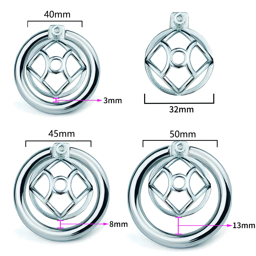 tiny chastity cage with catheter