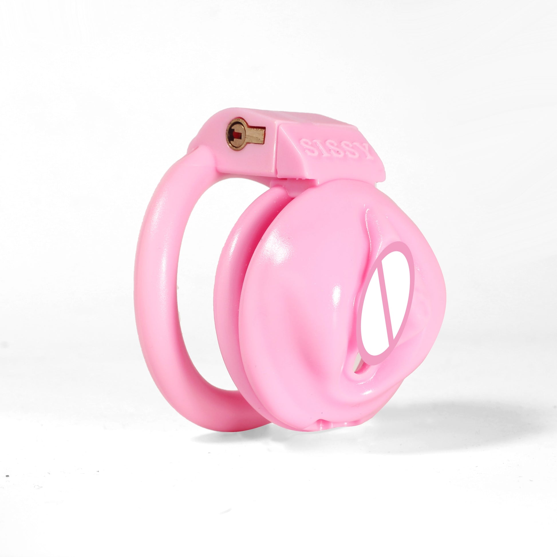 Pink Sissy Chastity Cage: Small Male Chastity Device for BDSM Bondage, Lockable Slave Penis Ring - ChastityBondage