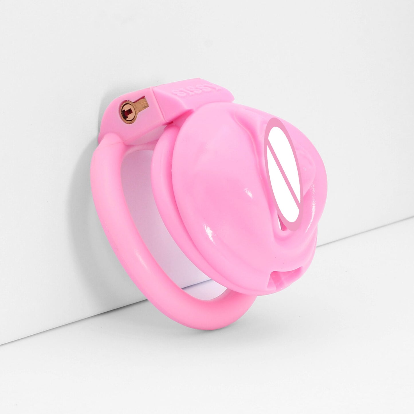 Pink Sissy Chastity Cage: Small Male Chastity Device for BDSM Bondage, Lockable Slave Penis Ring - ChastityBondage