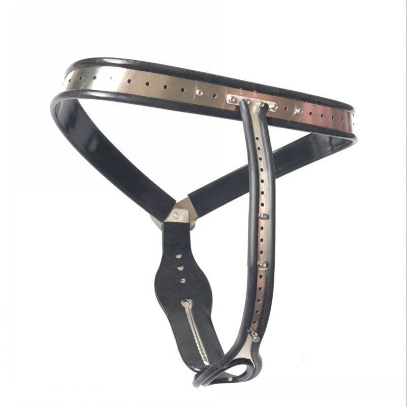 Adjustable Stainless Steel Pink Chastity Belt For Women, BDSM Sex