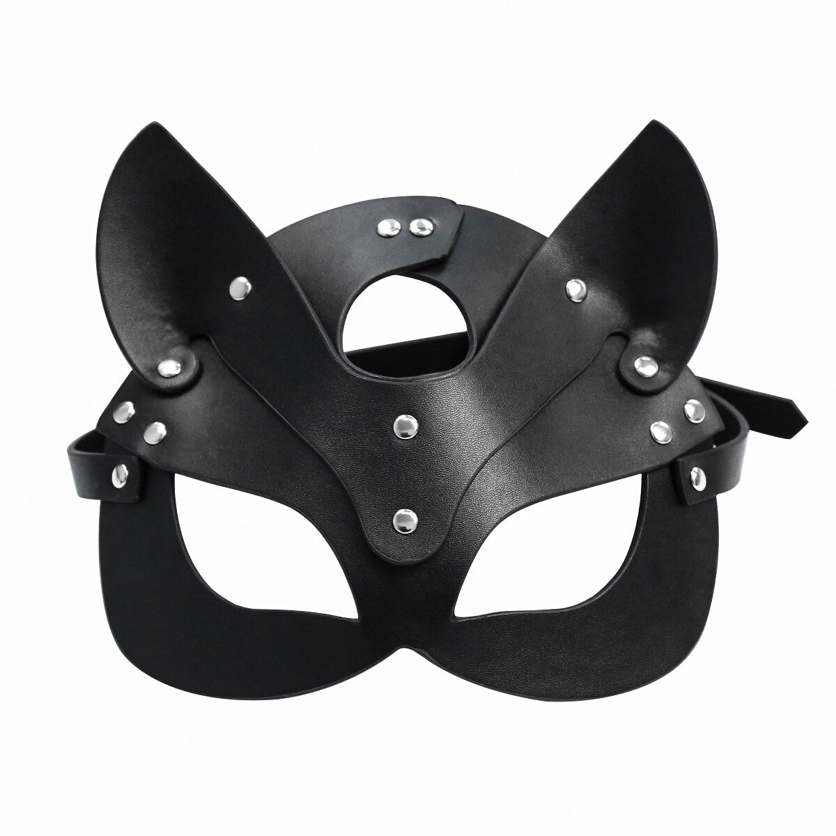 BDSM Animal Ears Harness Mask: Unisex PU Leather Restraint for Erotic Slave Play - ChastityBondage